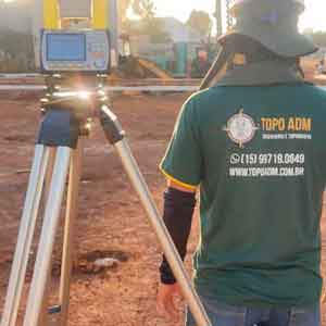 Demarcação de obras em Sorocaba da TOPO ADM