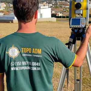 Empresa de levantamento planialtimétrico da TOPO ADM