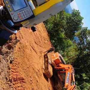 Levantamento planimétrico com gps da TOPO ADM