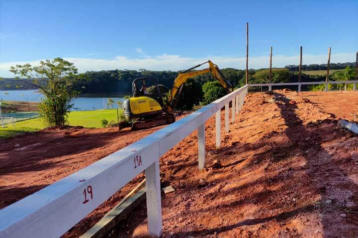 Demarcação de obras em Sorocaba